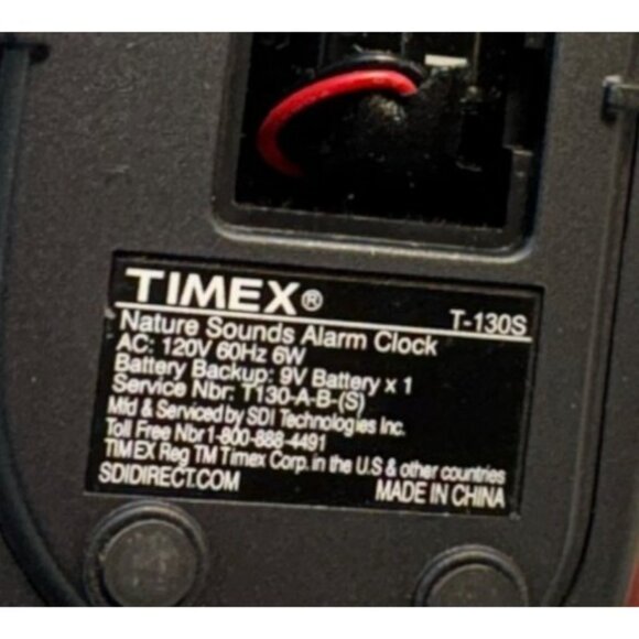 Timex Nature Sounds T-130S Alarm Clock - Picture 10 of 10